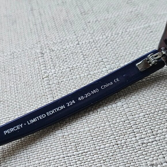 Warby Parker Women Glasses Frame Brown/Blue Tone PERCEY Limited Edition Eyeglass - Picture 11 of 13